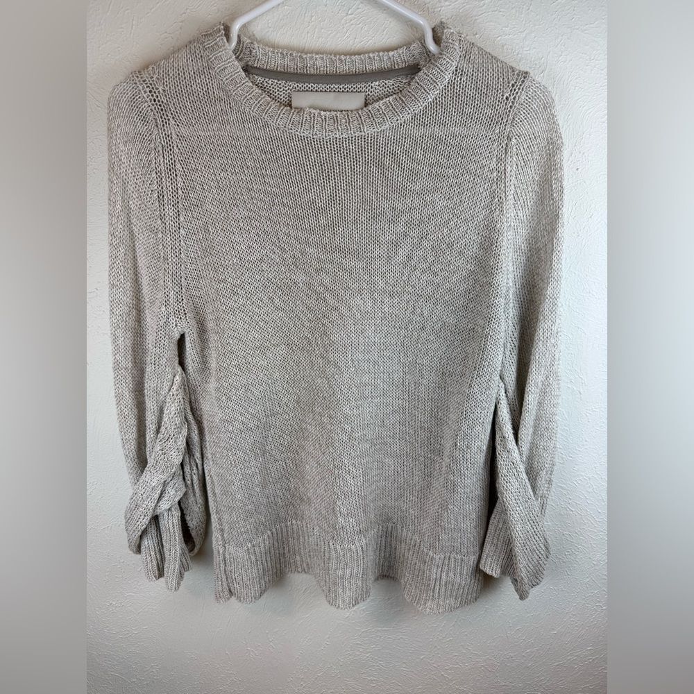 Brochu Walker Linen Long Sleeve Sweater Size XS